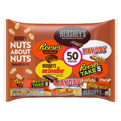 Hershey's Nut About Nuts Chocolate Pack 50-25.8 OZ - Image 3