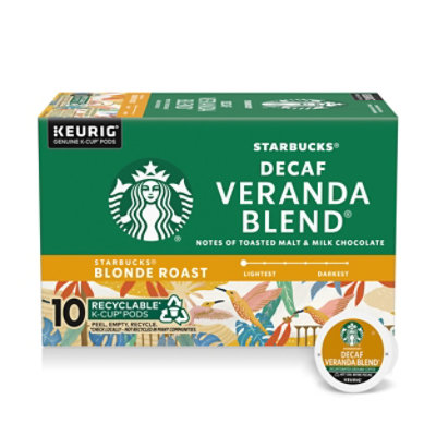 Starbucks Decaf Veranda Blend K Cup Coffee Pods - 4.2 Oz