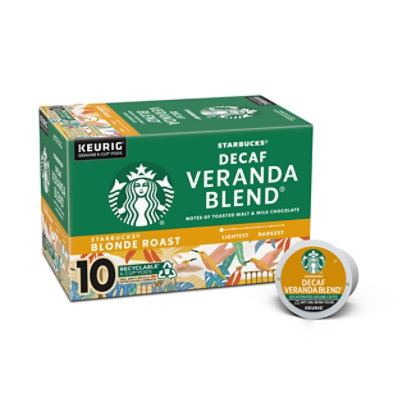 Starbucks Decaf Veranda Blend K Cup Coffee Pods - 4.2 Oz - Image 1