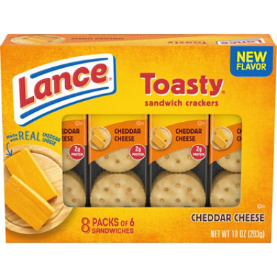 Lance Toasty Cheddar Sandwich Crackers - 8 Ct - 1.25 Oz - Image 1