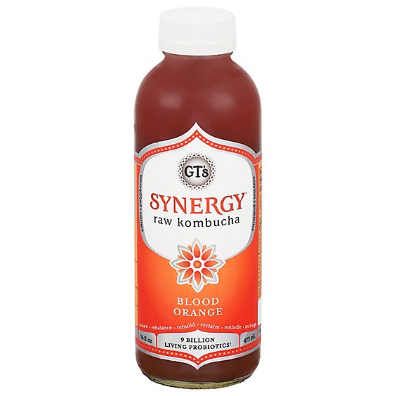 GT's Synergy Organic Blood Orange Kombucha - 16 Fl. Oz.