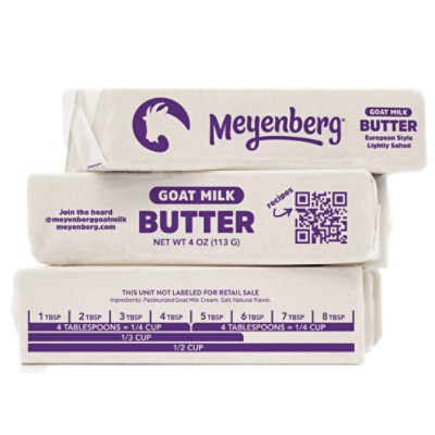 Meyenberg European-Style Kosher Gluten Free Goat Butter - 8 Oz - Image 4