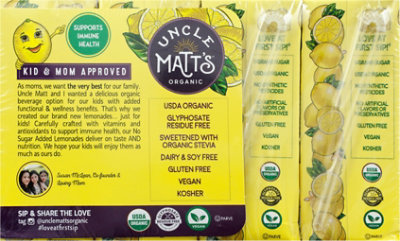 Uncle Matt's Organic Lemonade Juice Box - 8-54 Fl. Oz. - Image 6