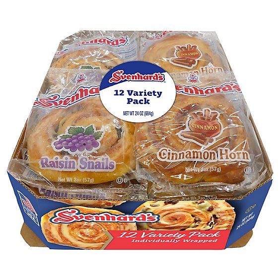Svenhard's Variety Pack Cinnamon & Raisin - 12 Count