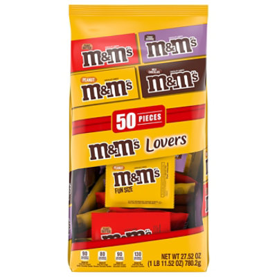 M&M'S Milk Chocolate Assortment Bulk Fun Size Halloween Candy 50 Count - 27.52 Oz - Image 3
