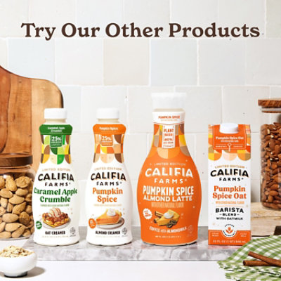 Califia Farms Pumpkin Spice Barista Blend Oat Creamer - 32 Fl. Oz. - Image 4