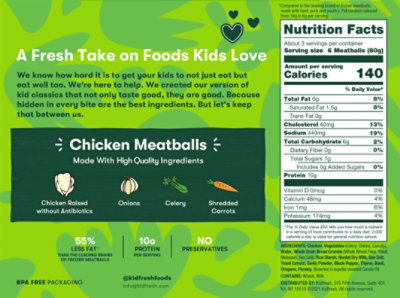Kidfresh Chicken Meatballs - 8 Oz - Image 3