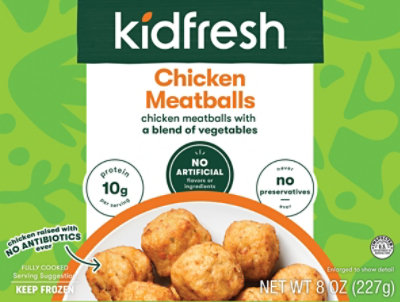 Kidfresh Chicken Meatballs - 8 Oz - Image 1