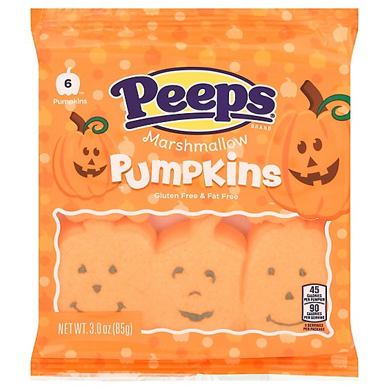 Peeps Pumpkins Marshmallow - 3 Oz