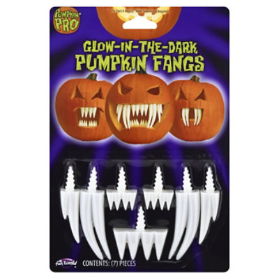 Holiday Time Pumpkin Fang Light Up - Each - Image 1