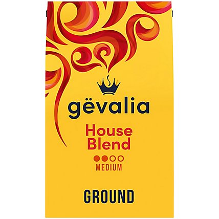 Gevalia House Blend Medium Roast 100% Arabica Ground Coffee Bag - 20 Oz - Image 1