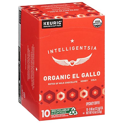 Intelligentsia El Gallo Organic K Cup Coffee - 6-10 Count - Image 1