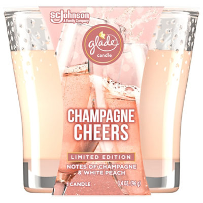 Glade Champagne Cheers Small Candle - 3.4 Oz - Image 1