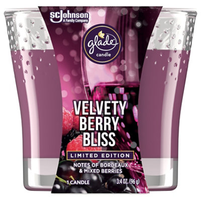 Glade Velvety Berry Bliss Small Candle - 3.4 Oz - Image 1