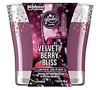 Glade Velvety Berry Bliss Small Candle - 3.4 Oz