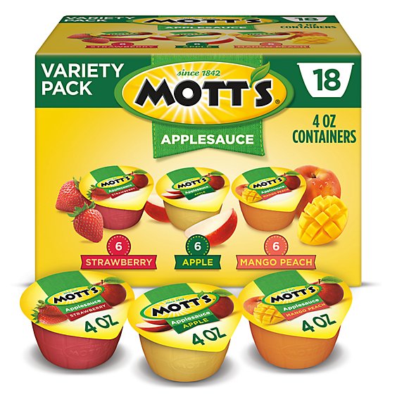 Mott's Applesauce Tub - 18-4 Oz