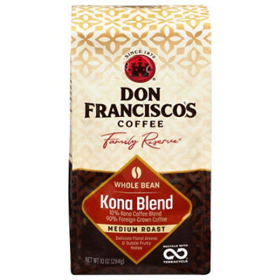 Don Francisco's Coffee Family Reserve Kona Blend Whole Bean Bag