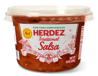 HERDEZ Traditional Salsa Mexicana Medium Cup - 15 Oz - Image 1