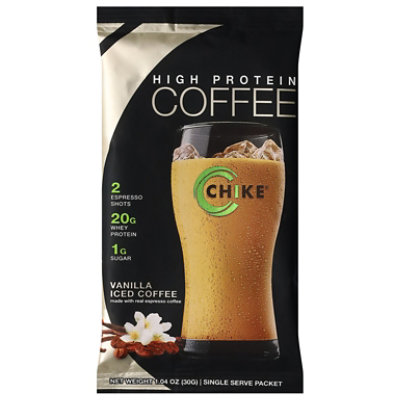 Chike Vanilla High Protein Iced Coffee Packet - Each - Image 3