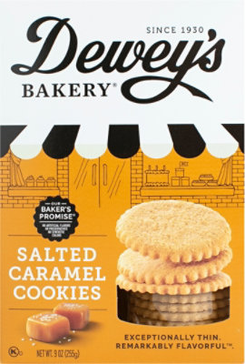 Dewey's Bakery Moravian Salted Caramel Thin Cookie - 9 Oz - Image 2