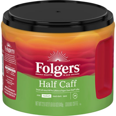 Folgers Half Caff Ground Coffee - 22.6 Oz - Image 1