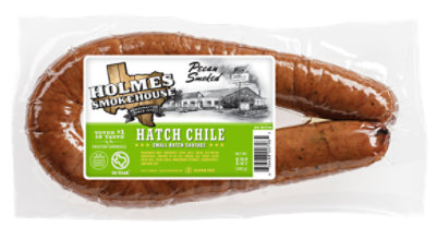 Holmes Smokehouse Pecan Smoked Hatch Chile Sausage - 12 Oz - Image 1