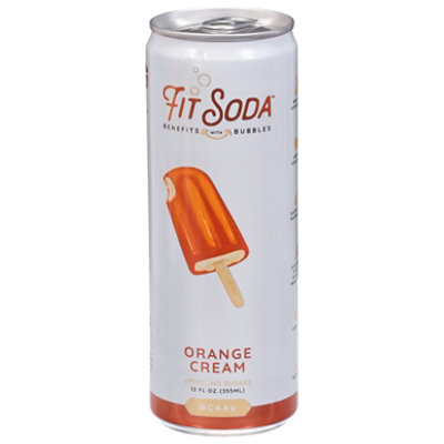 Fit Soda Orange Cream Soda - 12 Fl. Oz.