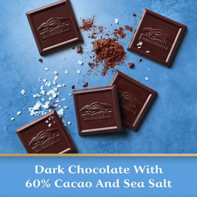 Ghirardelli Intense Dark Chocolate Squares Sea Salt 60% Cacao Bag - 4.1 Oz - Image 2