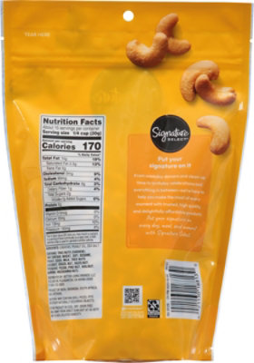 Signature SELECT Whole Roasted & Salted Cashews - 16 Oz - Image 5