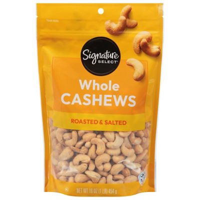 Signature SELECT Whole Roasted & Salted Cashews - 16 Oz - Image 1