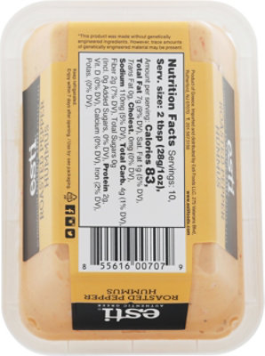 Esti Roasted Pepper Hummus - 10 Oz - Image 6