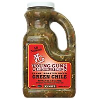 Young Guns Hatch Valley Flame Extra Hot Roasted Green Chile - 24 Oz - Image 1