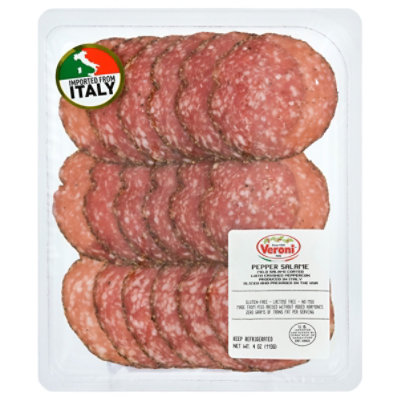 Veroni Pre-sliced Pepper Salame - 4 Oz