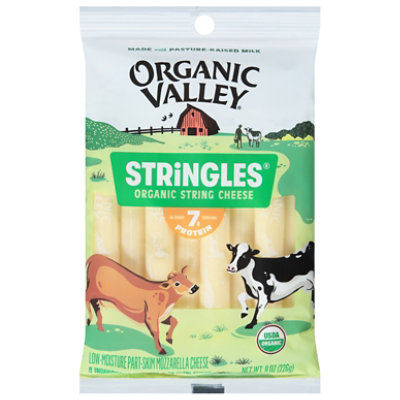 Organic Valley Organic Cheese Mozzarella Stringles - 8 Oz - Image 3