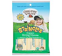 Organic Valley Organic Cheese Mozzarella Stringles - 8 Oz