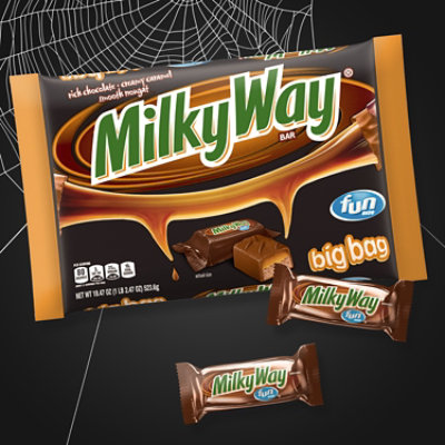 Milky Way Caramel Milk Chocolate Fun Size Halloween Candy Bars - 18.47 Oz - Image 3