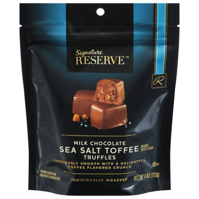 Signature Reserve Sea Salt Milk Chocolate Toffee Truffles - 4 Oz - Image 3