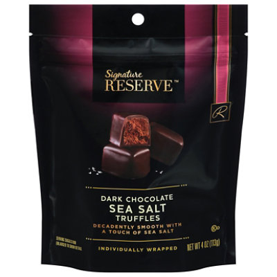 Signature Reserve Sea Salt Dark Chocolate Truffles - 4 Oz
