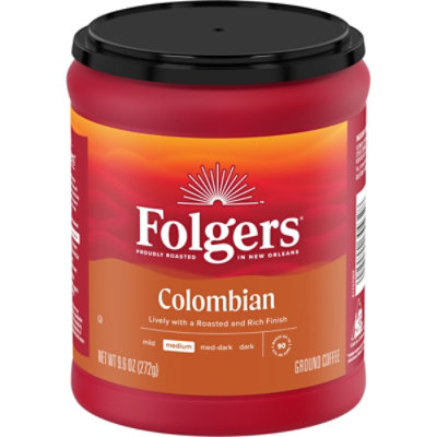 Folgers Colombia Coffee - 9.6 OZ - Image 1