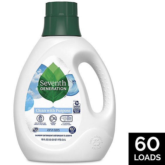 Seventh Generation Free & Clear Liquid Detergent - 90 Fl. Oz.