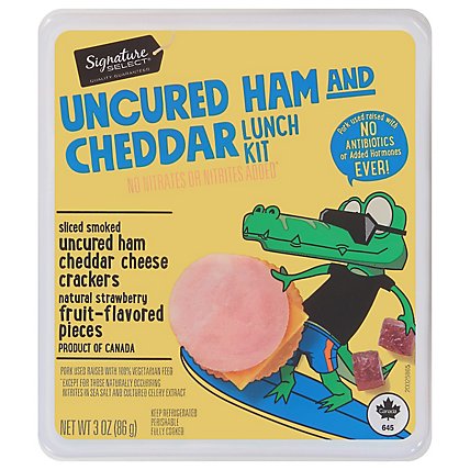 Signature SELECT Uncured Ham And Cheddar Lunch Kit - 3 Oz - Image 2