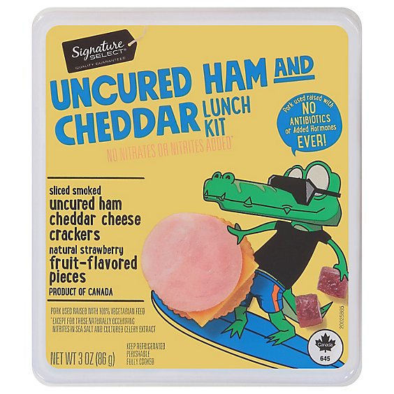 Signature SELECT Uncured Ham And Cheddar Lunch Kit - 3 Oz