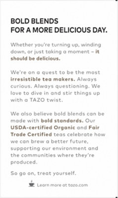 TAZO Tea Bag Organic Awake - 16 Count - Image 4