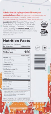 Theo Gingerbread Spice Chocolate Bar - 2.8 Oz - Image 5