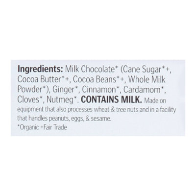 Theo Gingerbread Spice Chocolate Bar - 2.8 Oz - Image 4
