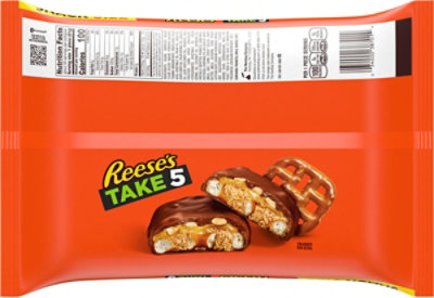 Reeses Take 5 Pretzel Peanut And Chocolate Snack Size Halloween Candy Jumbo Bag - 19.5 Oz - Image 6