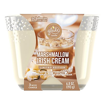 Glade Marshmallow Irish Cream 3 Wick Scented Candle - 6.8 Oz - Image 2