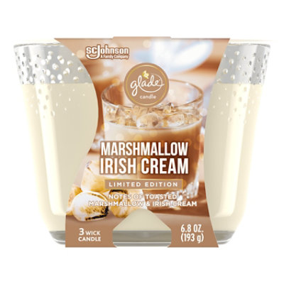 Glade Marshmallow Irish Cream 3 Wick Scented Candle - 6.8 Oz - Image 1
