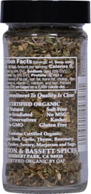 Morton & Bassett Organic Italian Herb Blend - 8 Oz - Image 6