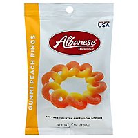 Albanese Gummi Peach Rings - 7 Oz - Image 1